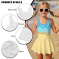thumbnail image 6 of Xixirimido Ice Cream Cone Hearts Print Girls One Piece Swimsuits Sleeveless Swim Dress for Girls Skirted Bathing Suit Hawaiian Skirt Swimwear UPF 50+ Sun Protection, 6-7 Years, 6 of 7