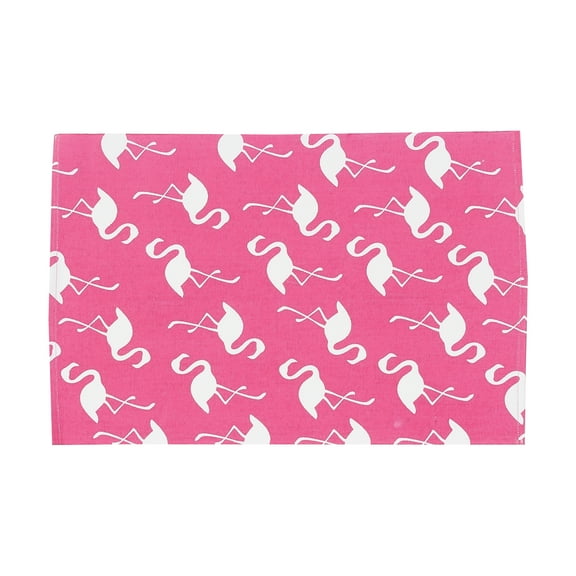 Beachy Flamingo Cotton Placemats, Set of 6, 13" x 19"