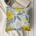 thumbnail image 3 of Shiartex  Throw Pillow Covers 20x20 Square,Soft Two Sides Print Yellow Flower Decorative Pillows Case for Couch,Bed,Living Room,Car, 3 of 5