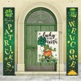 thumbnail image 4 of Xihbxyly Bandera de Jardín Del Día de San Patricio, Diseño de Trébol de Cuatro Hojas, Lino Duradero, Fácil Instalación, Decoración Festiva para Exteriores, Ideal para El Jardín de Tu Casa, 30 X 45 Cm, 4 of 5