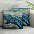 thumbnail image 3 of FUMJ Sea Animals Decorative Pillowcases Coastal Ocean Theme Throw Pillow Covers Whale Nautical Summer Beach House Cushion Covers for Porch Couch Sofa, 3 of 5