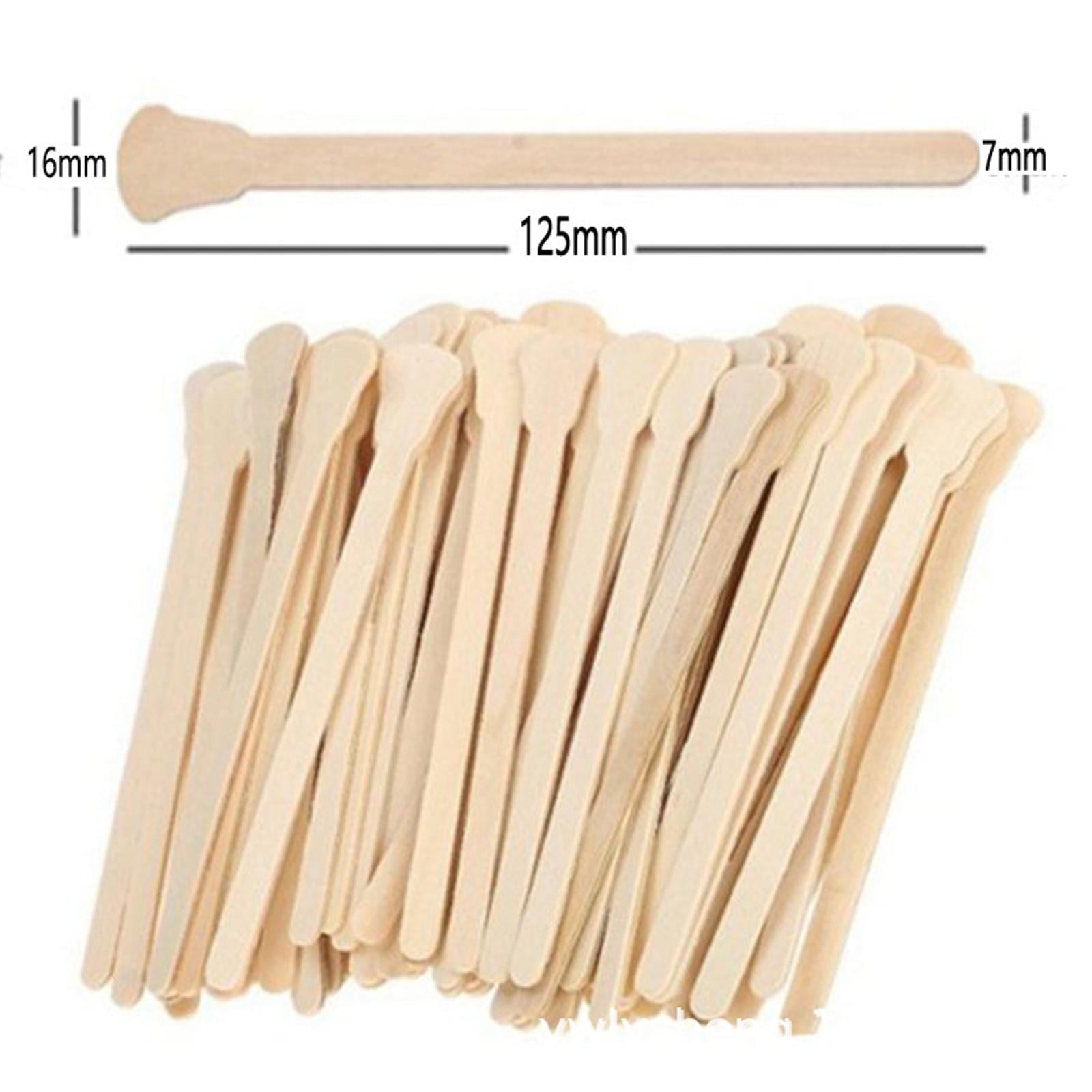 Stgfyxgs 5x100x Wooden Stick Disposable for Home Eyebrow