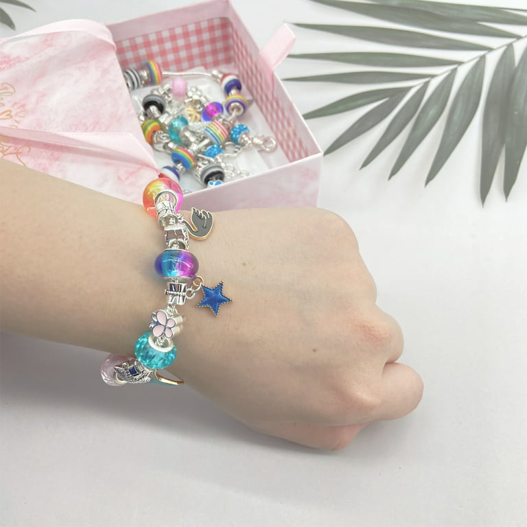 Bracelets Kit with Beads Jewelry Charm Charms Bracelets for DIY