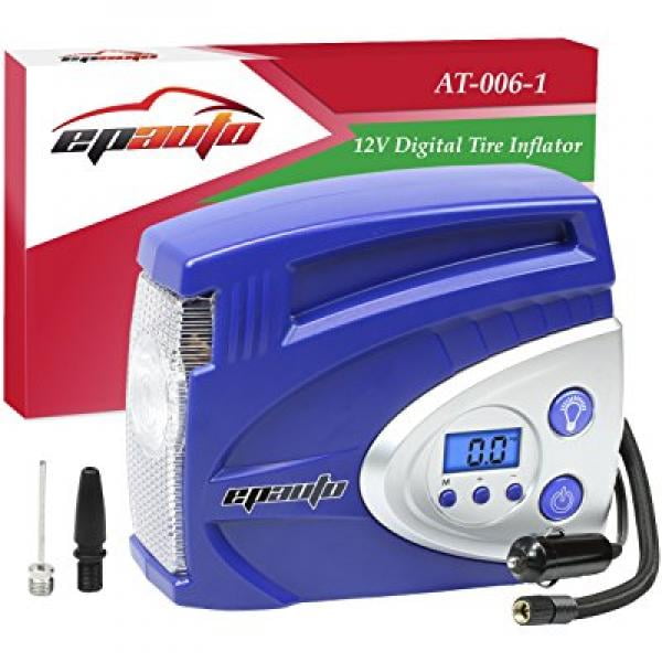 EPAuto 12V DC Auto Portable Air Compressor Pump w/ Digital Tire