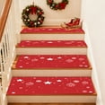thumbnail image 2 of Tapis de Marche d'Escalier en Forme de Flocon de Neige de Noël, 2 of 6