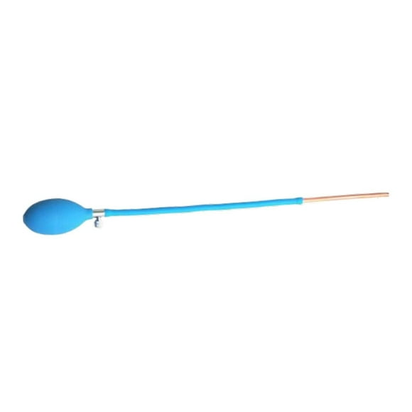 Despinador de azúcar portátil de la bomba de soplado de azúcar con tubo de cobre para cocineros de arte de dulces azúcares para hornear cocina cocina Azul 45x4.4cm