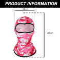 thumbnail image 2 of Máscara de esquí para hombre, mascarilla facial con protección solar UV, resistente al viento, para mujer, para ciclismo, bufanda de seda fría, polaina para el cuello, 2 of 6