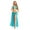 Sky Blue A, variant on YiZYiF Women's Belly Dance Costume Halter Crop Top with Sequin Tassel Split Mesh Long Skirt 2Pcs Set Red A M
