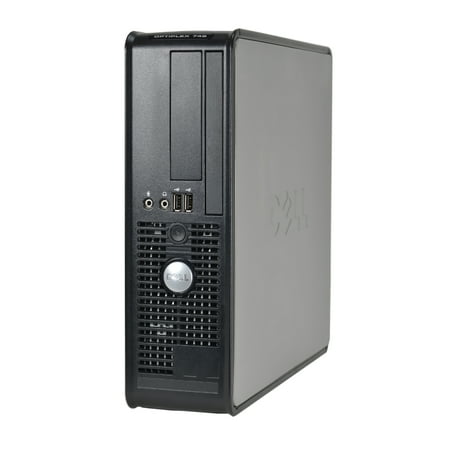 Refurbished Dell 745-SFF Desktop PC with Intel C2D 2.13 Processor, 4GB Memory, 500GB HDD and Win 10 Pro (64-bit) (Monitor Not Included)