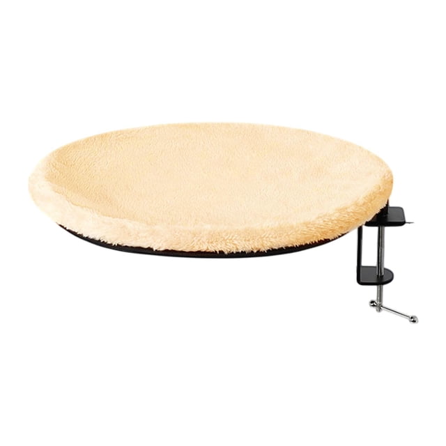 Trabajo de escritorio cama cama gato Hounger Mantenga el lugar de trabajo Tidy Round Round Cat Office Hamac Work Bureau Cat Lit for Home Computer Apar Color de la piel