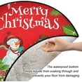 thumbnail image 2 of Coolnut Christmas Snowman Christmas Tree Mat Round Christmas Tree Stand Mat Decoration for Holiday Party Home Christmas Day Ornaments Floor Door, 28.3", 2 of 6