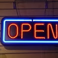 thumbnail image 3 of Letrero LED de neón abierto para ventana de negocios, 11.8 x 5.9 pulgadas, letrero para puerta, fiesta de cumpleaños, Navidad, 3 of 5