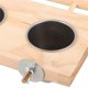 thumbnail image 5 of Percha de madera para loros, comedero, bebedero, jaula para loros, comederos dobles de metal., 5 of 8
