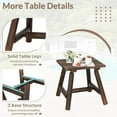 thumbnail image 4 of EPICOZY 6-Piece Outdoor Wood Log Rocking Conversation Set, Patio Adirondack Furniture Set Including 2-Seater Loveseat, 2 Coffee Table, 2 Log Rocker Chair, Garden Bench & Built-in Table, Carbonized, 4 of 7