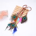thumbnail image 4 of Diadema de pavo real con cuentas de colores, tocado bohemio, cuerda de cáñamo, tocado de plumas para mujeres y niñas Vhermosa CPB-DE-LYY841-3, 4 of 5