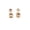 Champagne / Rose gold plated, variant on Light Blue Square Rectangle Statement Dangling Earrings