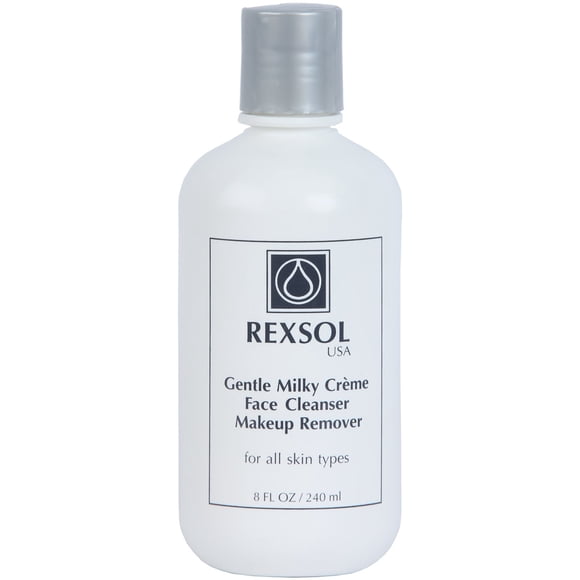REXSOL Desmaquillante limpiador facial suave con crema lechosa (240 ml / 8 fl oz)