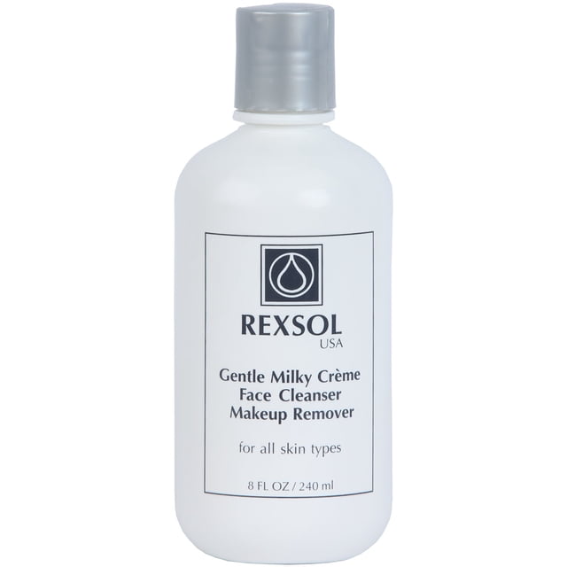 REXSOL Desmaquillante limpiador facial suave con crema lechosa (240 ml / 8 fl oz)