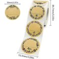 thumbnail image 2 of 500pcs 5CM Round Label Stickers Kraft Jam Self Adhesive Labels Round Stickers for Gifts Crafts Spice Labels Baking Decoration, 2 of 5