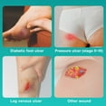 thumbnail image 3 of Dimora Silicone Foam Dressing Silver Ag Sterile Wound Bandage with Gentle Silicone Adhesive Border 4"x 4" 5 Packs, 3 of 7