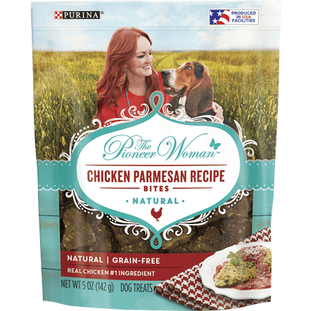 The Pioneer Woman Grain Free, Natural Dog Treats, Chicken Parmesan Recipe Bites - 5 oz.