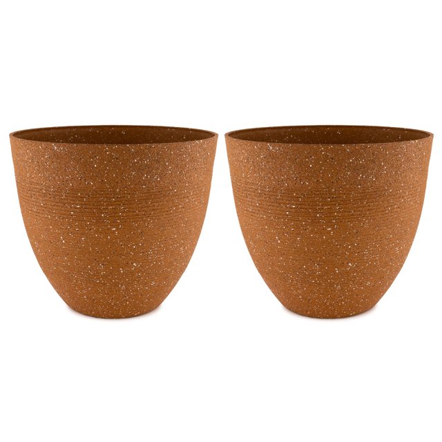 Set de 2 Macetas Decorativas Casa Mia Lili 27.2x31 Orange