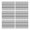 Black Geometric Striped, variant on Brown Boho Geometric and Plant Pattern Summer Placemats Table Placemats Set Of 4-Linen Kitchen Washable Placemats Table Mats 11.8"x17.7"Non-Slip Heat Resistant