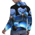 thumbnail image 6 of Naloa Blue Viper Snake 2 Men's Casual Hooded Collar Drawstring Hoodies Pullover Sweatshirts Casual Long Sleeve Shirts-4X-Large, 6 of 7