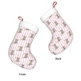 thumbnail image 3 of Daiia Heart Cat Print Christmas Stocking，18"Large Knitted Xmas Stocking for Kids, Family Stocking for Fireplace Christmas Holiday Party Decoration, 3 of 7