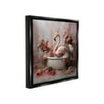 thumbnail image 4 of Stupell Industries Flamingo in Stately Bathroom Animals & Insects Painting Black Floater Framed Canvas Art Print Wall Art, 25 x 25, 4 of 10