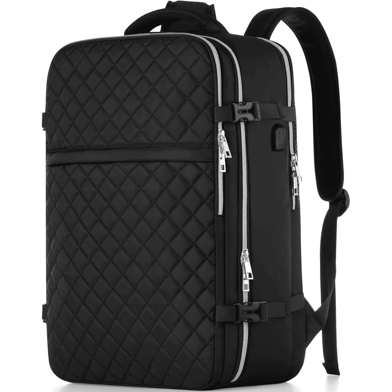 best daypack travel backpack or messenger Travel Backpack For Women And Men, 40L Flight Approved Carry On Bag, Water  Resistant Large Casual Daypack Fit 17 Inch Laptop with USB Charging Port,  The Best Gift Choice
