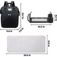 thumbnail image 4 of Baby Diaper Backpack - Waterproof, Large Capacity with Changing Station & Changing Pad, Nursing & Bottle Bag, Baby Shower Tote, for Baby Registry Search, Newborn Essentials, 4 of 7
