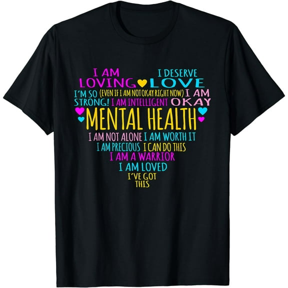 Love Heart Facts Mental Health Awareness Supporter Graphic Funny Creative Graphic T-Shirt