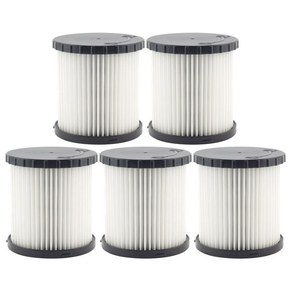 5 Pack Cartridge HEPA Filters Replacement Part DCV5801H Compatible with DeWalt DCV580 & DCV581H Wet Dry Vacuums