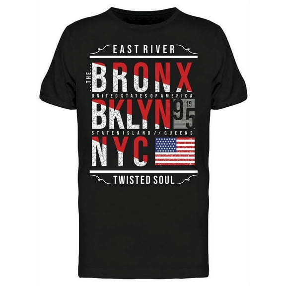 East River Bronx T-Shirt Men -Image by Shutterstock, Male 3X-Large