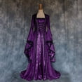 thumbnail image 3 of Halloween Costumes for Women, Medieval Renaissance Costume Dress, Vintage Performance Gown with Classic Style, Long Dress Outfit for Halloween Parties, Cosplay, 3 of 3