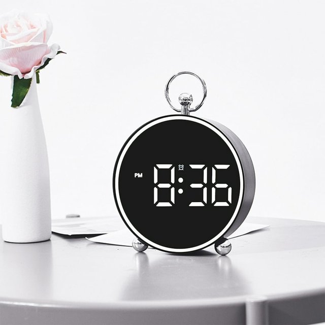 CNKOO Alarm Clock Electronic Clock LED Clock Home Bedside Clock Temperature Clock Plastic Clock for Cars Accessories
