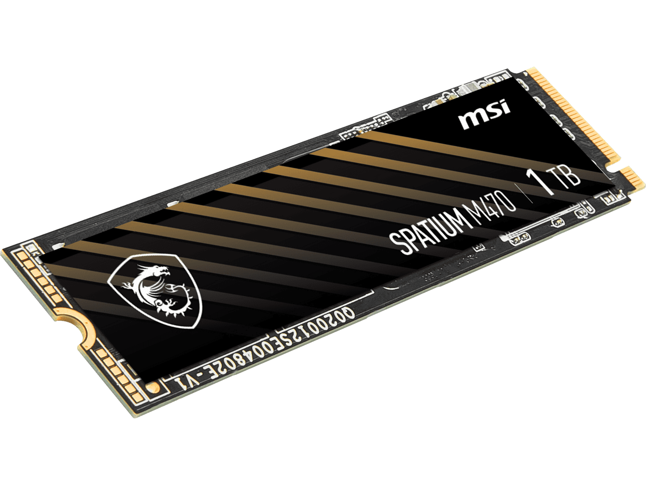 MSI SPATIUM M470 PRO PCIe 4.0 NVMe M.2 2280 1TB PCI-Express 4.0 x4 3D NAND Internal Solid State Drive (SSD) - SM470PN1TB
