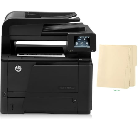 HP LaserJet Pro 400 M425dn Black-and-White All-in-One Auto-Duplex, Copy, Fax, Scan Monochrome Laser Printer,, With Free File Folders