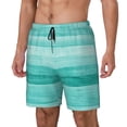 thumbnail image 2 of Fotbe Teal Turquoise Men’s Swim Trunks Quick Dry Swim Shorts Board Shorts with Mesh Lining-X-Large, 2 of 9