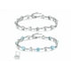 thumbnail image 1 of 2pz Pulseras Brazaletes Forma Corazón Para Mujeres Plata Xtellar color plateado, 1 of 4