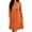 Orange, variant on SimpleJoyi Womens Pajama Fashion Casual Print Long Sleeve Crewneck Midi Nightgown