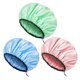 thumbnail image 1 of Gorro de ducha impermeable de 3 piezas (naranja rosa + azul + verde), 1 of 8