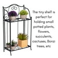 thumbnail image 2 of BirdRock Home 2-Tier Metal Plant Shelf - Decorative - Tiny, 2 of 5