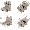 thumbnail image 6 of RIVONO Flip Up Sights Polymer Front and Rear Sight Set Fiber Optic Sights for Picatinny, 6 of 11