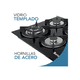 thumbnail image 4 of Parrilla A Gas 4 Quemadores Estufa Vidrio 7mm Empotrable Color Plateado, 4 of 5