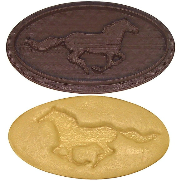 CookieCutterCom Brand Race Horse Cookie Cutter 4 inch – 3d Printed Plastic – USA Made