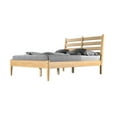 thumbnail image 6 of Camaflexi 58.11"W Mid-Century Wood Full Size Slat Bed Oak Finish, 6 of 10