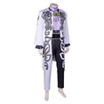 thumbnail image 5 of Disfraz de fantasía de Sagad Emerald Beyond Siugnas para hombre adulto, uniforme, chaqueta, pantalones, para Halloween y carnaval, 5 of 5