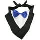 thumbnail image 1 of Traje para perro mascota conjunto de pañuelo camisa con pajarita para fiesta de boda formal para perros grandes y medianos azul L, 1 of 12